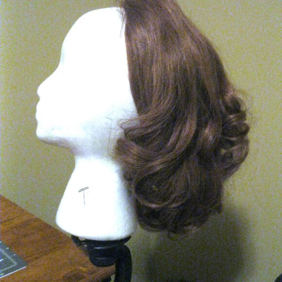 Vintage 100% Human Hair Fall from the 1970's -#8 Medium Brown NEW with tags - Picture 11 of 13